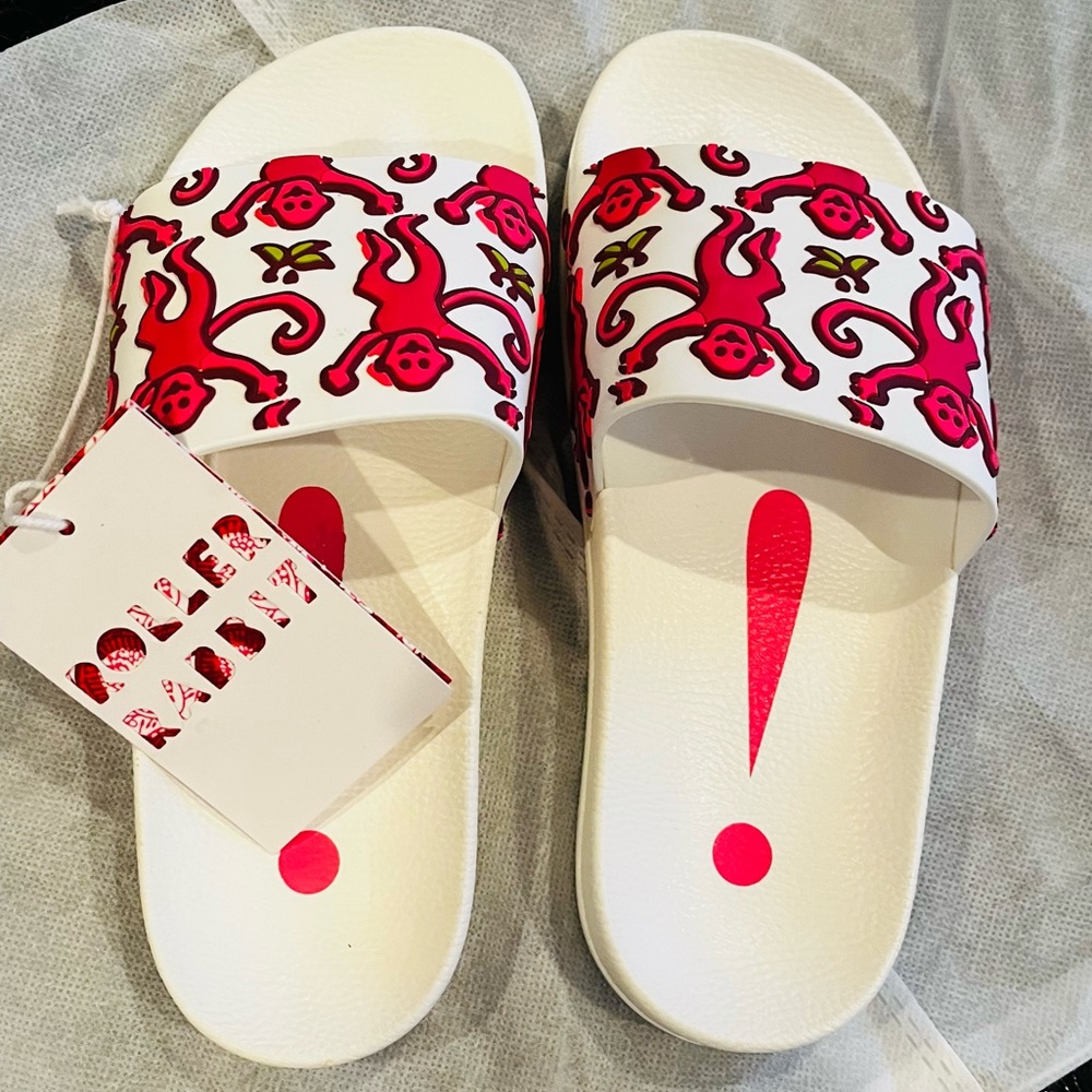 Roller Rabbit Signature Pink Slides
